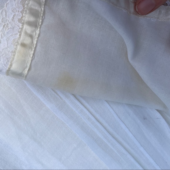 Vintage white victorian prairie Gunne sax dress - Picture 6 of 11